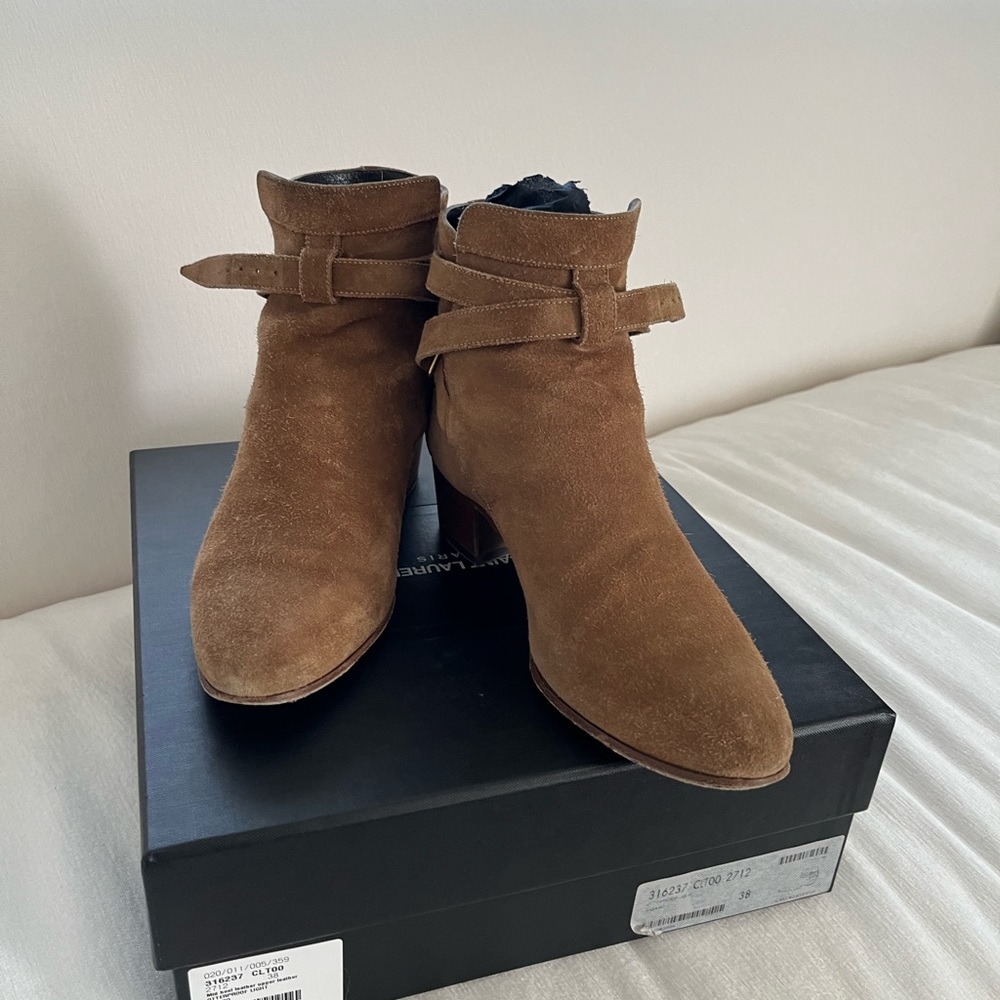 YSL Suede Boots